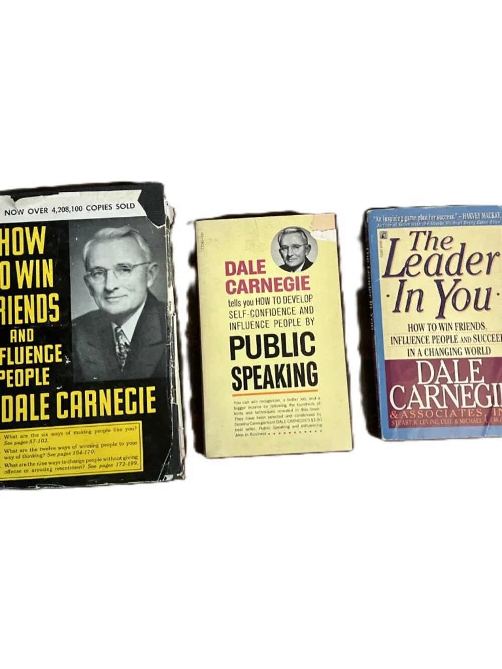 Vintage Dale Carnegie's How to Win Friends/Public Speaking/The Leader in You